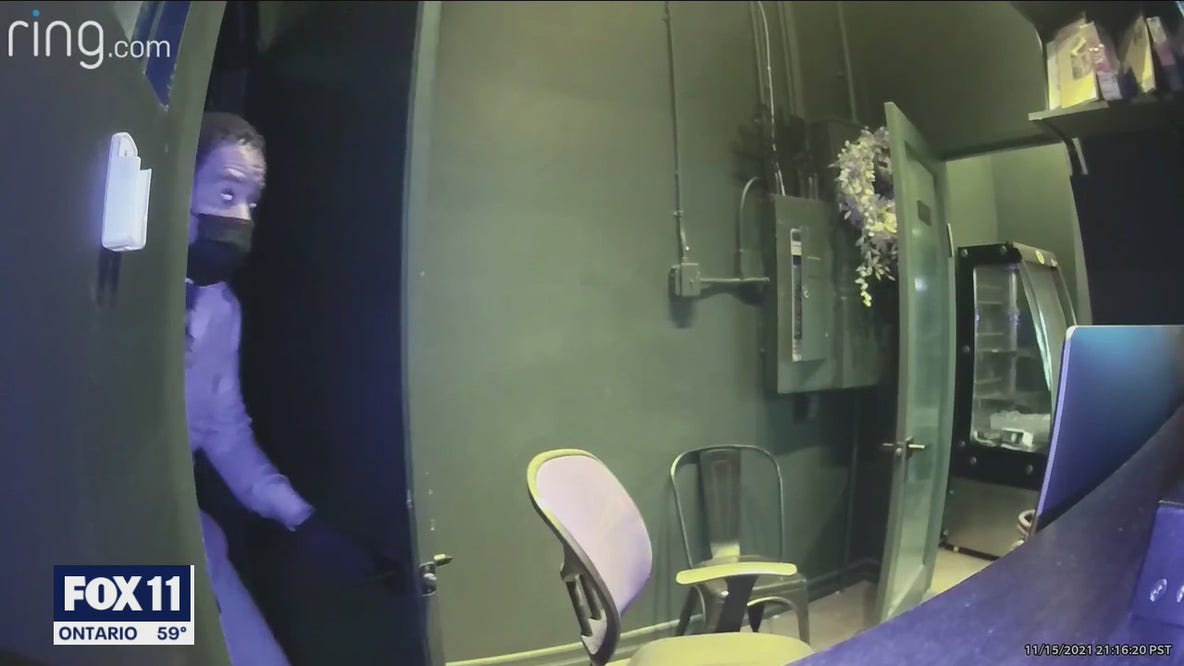 Man caught on camera burglarizing LA restaurant